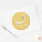 Étiquette Simple de Lait de Banane Mignon (Enveloppe)