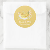 Étiquette Simple de Lait de Banane Mignon (Sac)