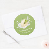 Étiquette Simple de Lait de Pistache Mignon (Enveloppe)