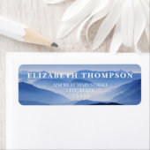 Étiquette simple de retour en montagne (En situation)