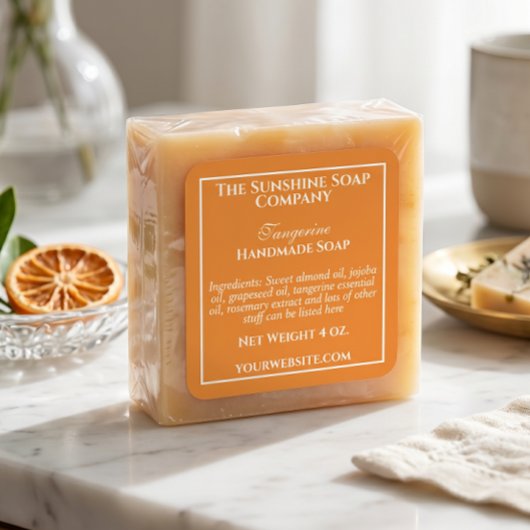 Étiquette simple de savon et de cosmétiques à l'or