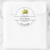 Étiquette simple de sirop de maïs fait maison (Sac)
