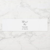 Étiquette simple Elegant de bouteille d'eau (Étiquettes simples)