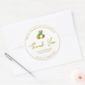 Étiquette simple en Merci de confiture d'ananas fa (Enveloppe)