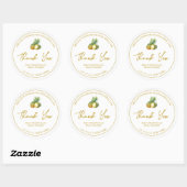 Étiquette simple en Merci de confiture d'ananas fa (Feuille)