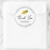 Étiquette simple en Merci de confiture d'ananas fa (Sac)