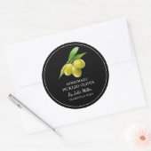Étiquette simple en olive cuite maison (Enveloppe)