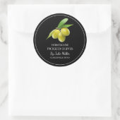 Étiquette simple en olive cuite maison (Sac)