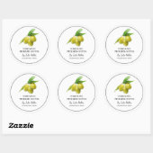 Étiquette simple en olive cuite maison (Feuille)