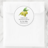 Étiquette simple en olive cuite maison (Sac)