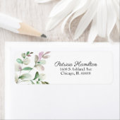 Étiquette Simple Eucalyptus Vert au Lavis Beau (En situation)