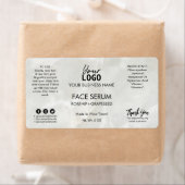 Étiquette simple face de marbre (En situation)