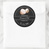 Étiquette simple fait maison à l'huile de coco | N (Sac)