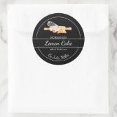 Étiquette simple fait maison Noir (Sac)