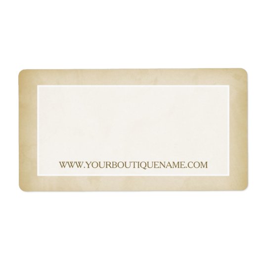 Étiquette Simple Gold Grunge Modern Boutique Site de vente a (Devant)