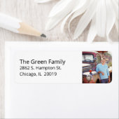 Étiquette Simple Graduation Photo Homme (En situation)