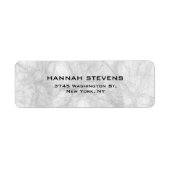 Étiquette Simple gris clair élégant moderne (Devant)