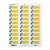 Étiquette Simple Hanukkah Icons Return Address Label (Feuille entière)