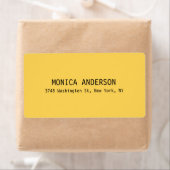 Étiquette Simple Jaune Professionnel Contemporain Moderne (En situation)