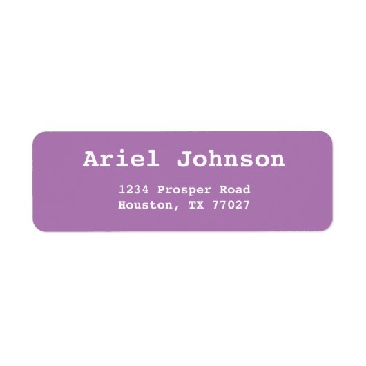Étiquette Simple Lavender Enregistrer la date Adresse de ret (Devant)