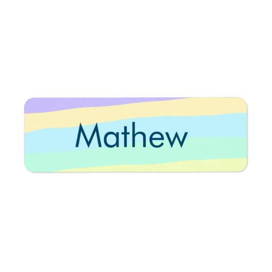 Étiquette simple lettre initiale monogramme ajouter votre no (Devant)