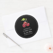 Étiquette simple maison de confiture de cerisier (Enveloppe)