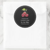 Étiquette simple maison de confiture de cerisier (Sac)