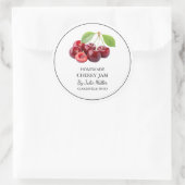Étiquette simple maison de confiture de cerisier (Sac)