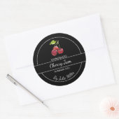 Étiquette simple maison de confiture de cerisier n (Enveloppe)