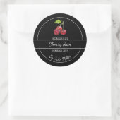 Étiquette simple maison de confiture de cerisier n (Sac)