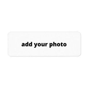 Étiquette SIMPLE MINIMAL ajouter votre photo personnalisée