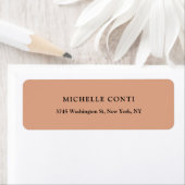 Étiquette Simple minimaliste classique (En situation)