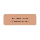 Étiquette Simple minimaliste classique (Devant)