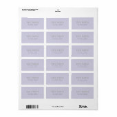 Étiquette simple minimaliste et tendance (Feuille entière)