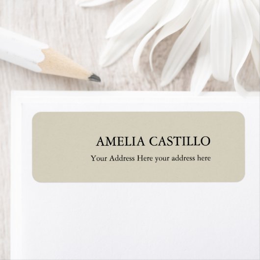 Étiquette Simple minimaliste moderne (En situation)