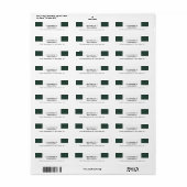 Étiquette Simple minimaliste moderne professionnel (Feuille entière)