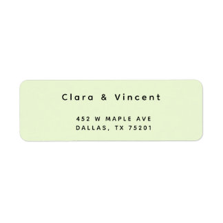 Étiquette Simple Modern Sea Foy Adresse de retour