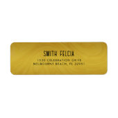 Étiquette Simple Moderne Squelettique De Script Retourner Ad (Devant)