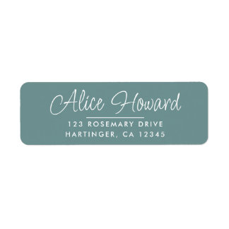 Étiquette Simple Moderne Squelettique De Script Retourner Ad