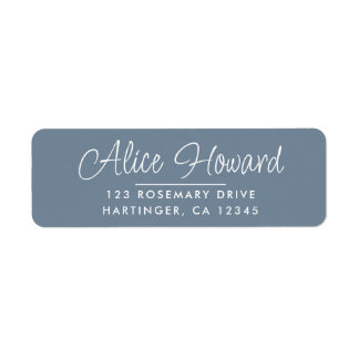 Étiquette Simple Moderne Squelettique De Script Retourner Ad