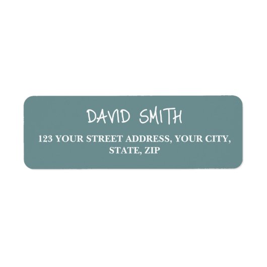 Étiquette Simple Moderne Squelettique De Script Retourner Ad (Devant)