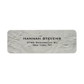 Étiquette Simple Mur gris clair élégant Moderne (Devant)