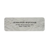 Étiquette Simple Mur gris clair élégant Moderne (Devant)