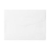 Étiquette simple professionnelle enveloppante (Dos)
