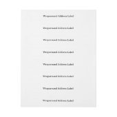 Étiquette simple professionnelle enveloppante (Feuille)
