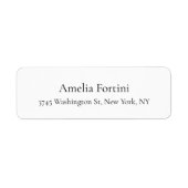 Étiquette Simple simple élégant moderne minimaliste (Devant)