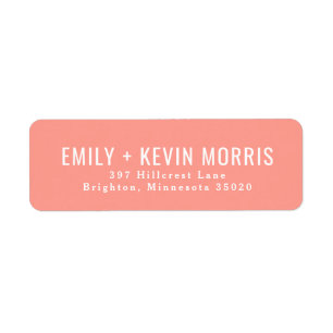 Étiquette Simplicity   Modern Return Address Label