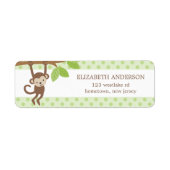 Étiquette Singe joueur (Devant)