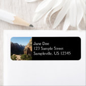 Étiquette Sion du sentier Angels Landail Parc national Zion (En situation)