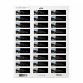 Étiquette Sion du sentier Angels Landail Parc national Zion (Feuille entière)